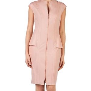 Ted baker SIZE UK 2 (US 4/6)Dress. Blush pink. Zipper down the middle